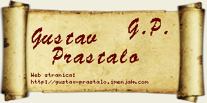 Gustav Praštalo vizit kartica